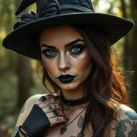 hot witch all black